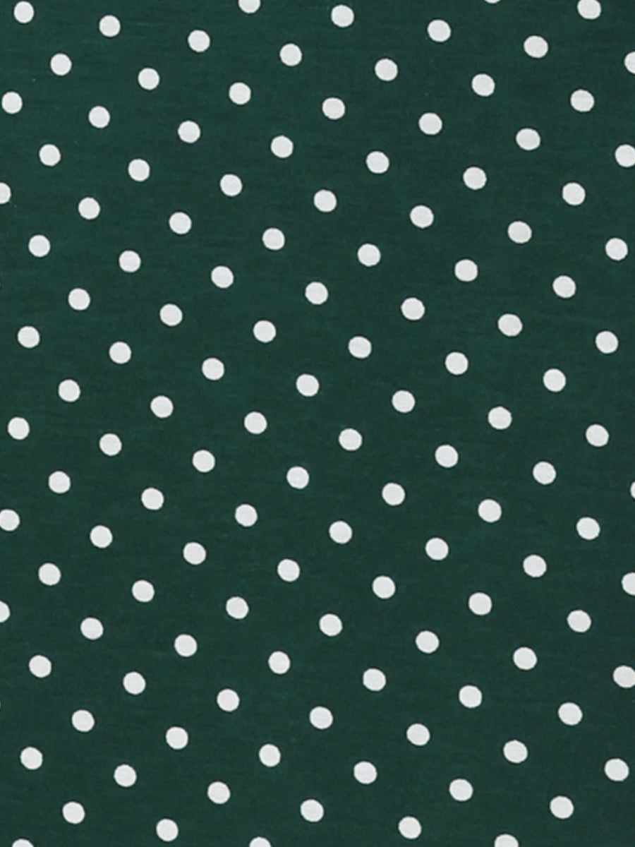 V Neck Cap Sleeve Polka Dots Vintage Midi Dress