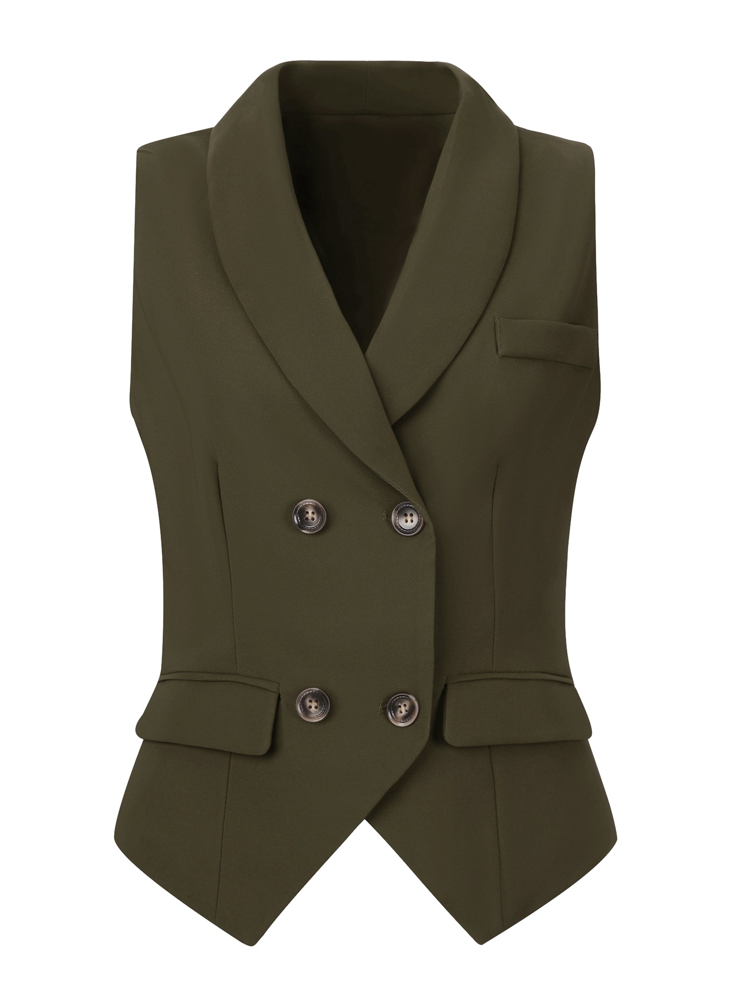 Waistcoat Lapel Collar Dressy Versatile Racerback Suit Vest