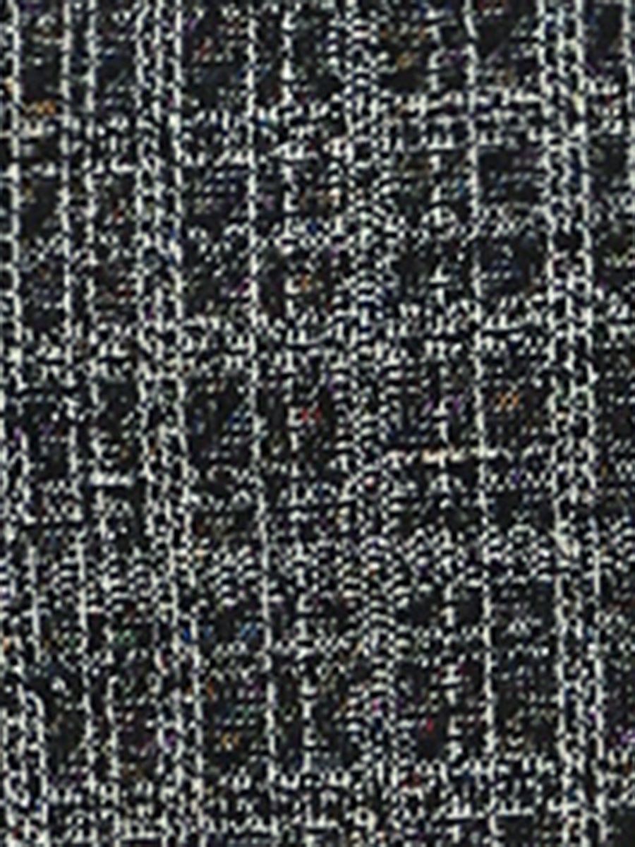 Tweed Plaid Sleeveless Pockets Zipper Work Dress