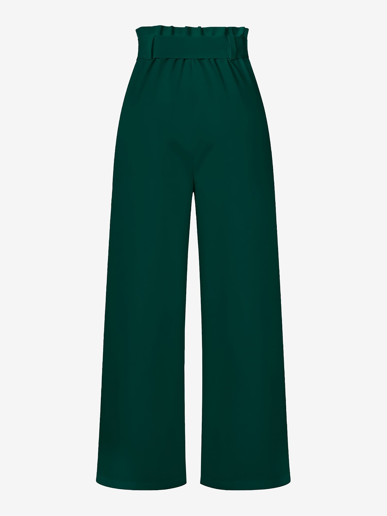 Wide Leg Tie Waist Versatile Paper Bag Pants