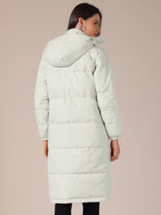 Winter Hooded Long Padded Down Puffer Jacket