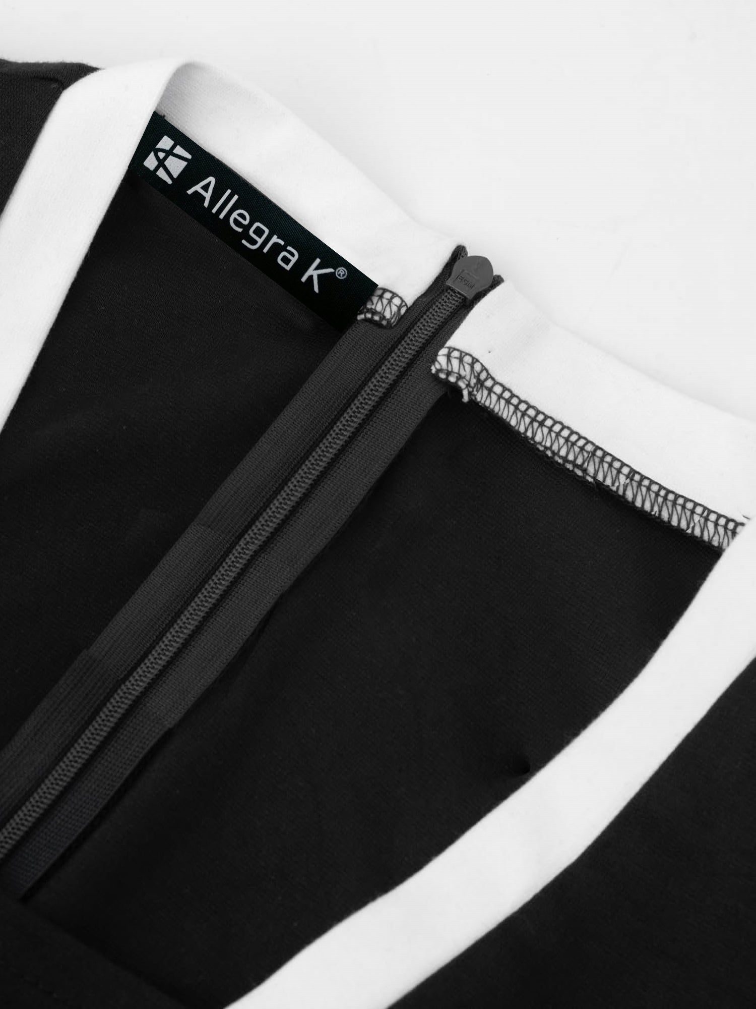 3/4 Sleeves Colorblock Midi Sheath Dress