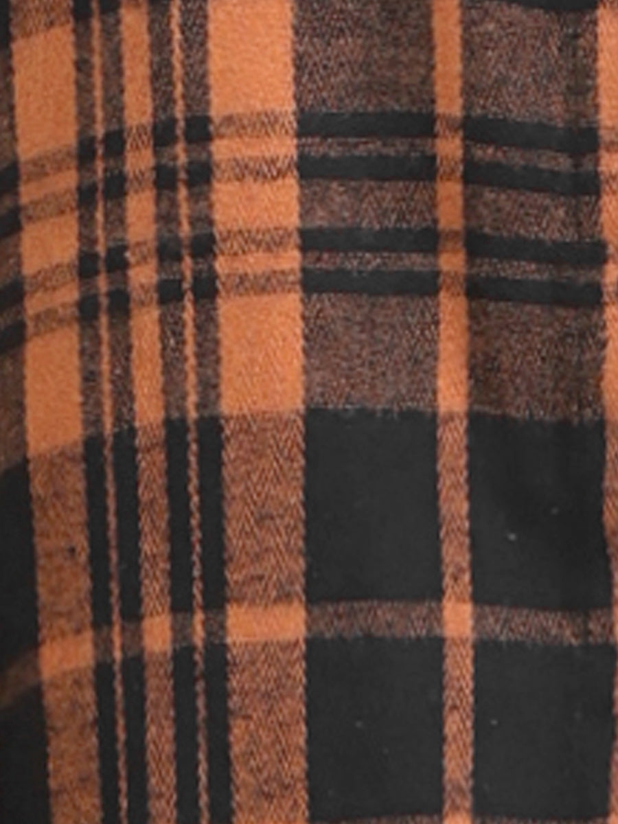 Cotton Classic Button Down Plaid Short Sleeve Shirt