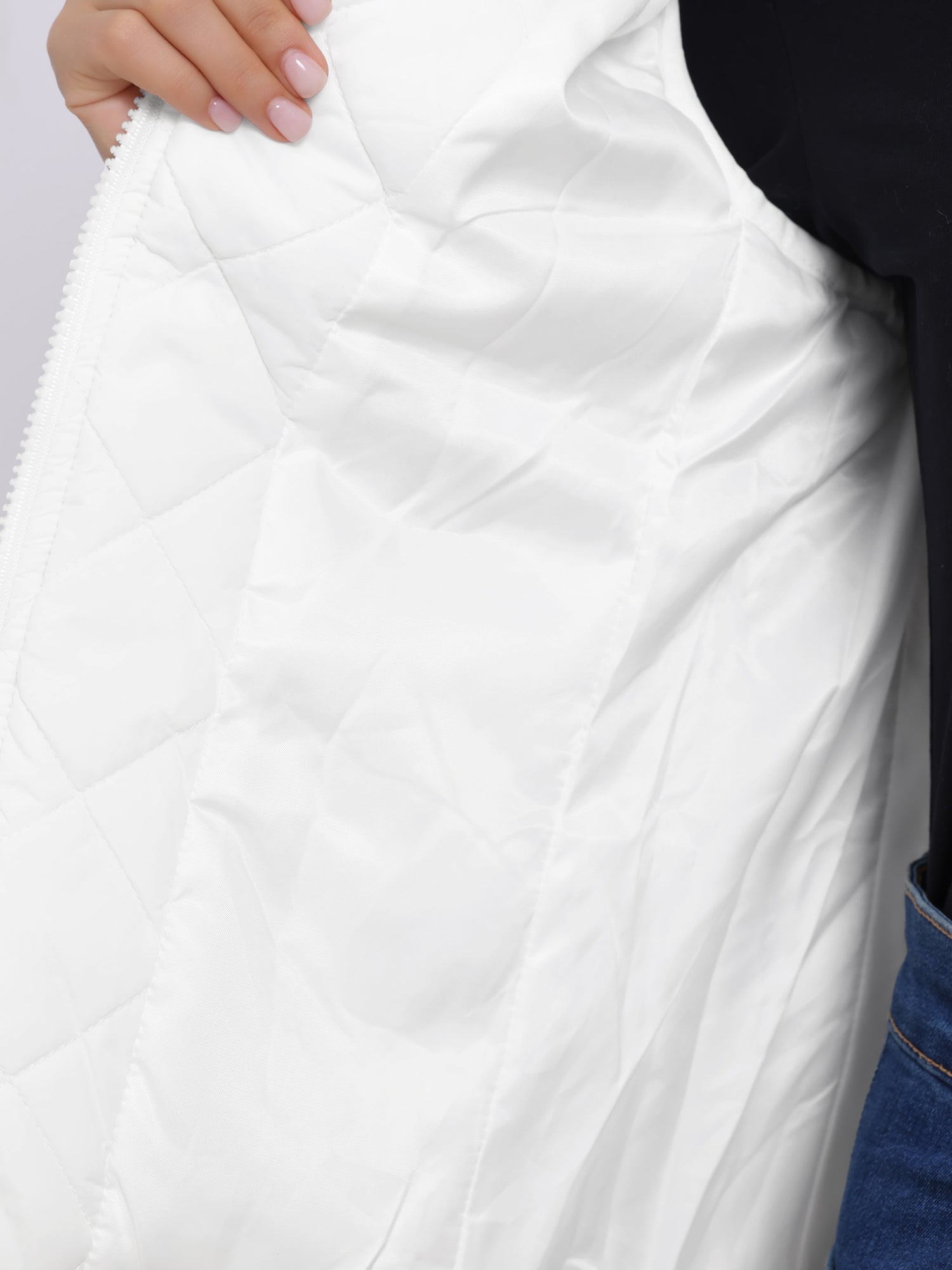 Stand Collar Lightweight Gilet Quilted Zipper Vest