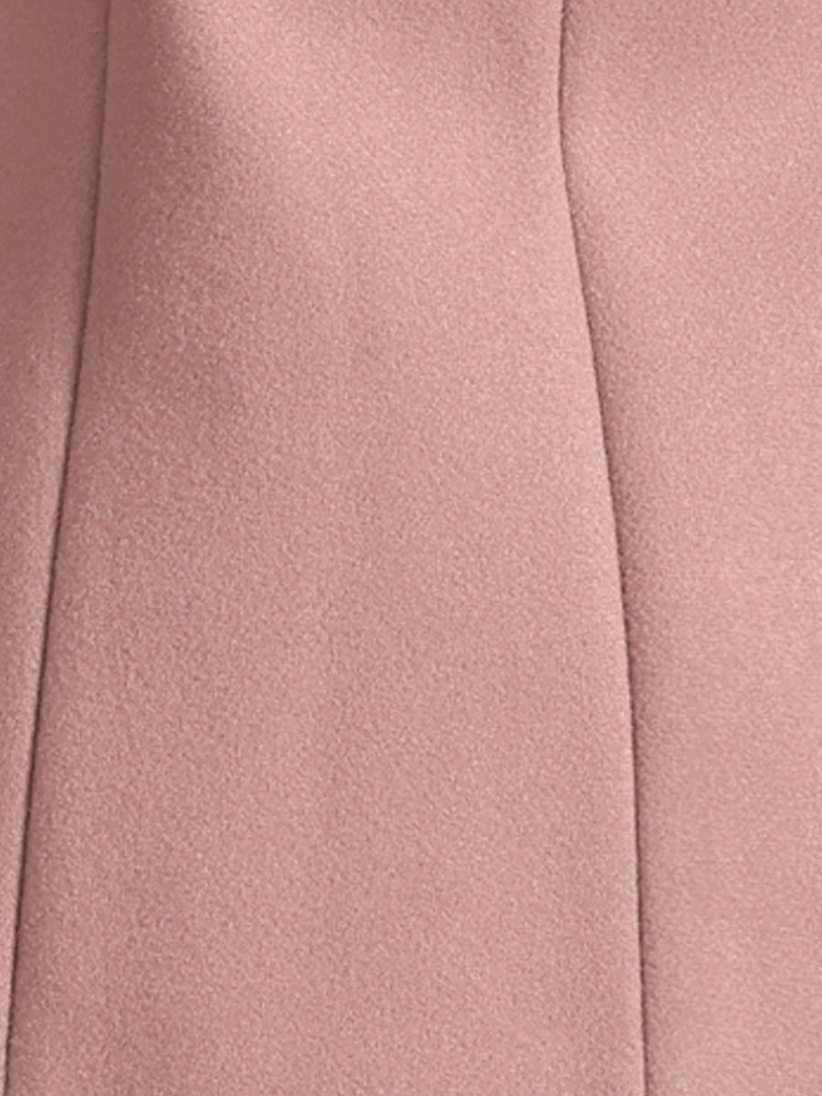 Work Office Winter Overcoat Single Breasted Point Collar Pea Coat