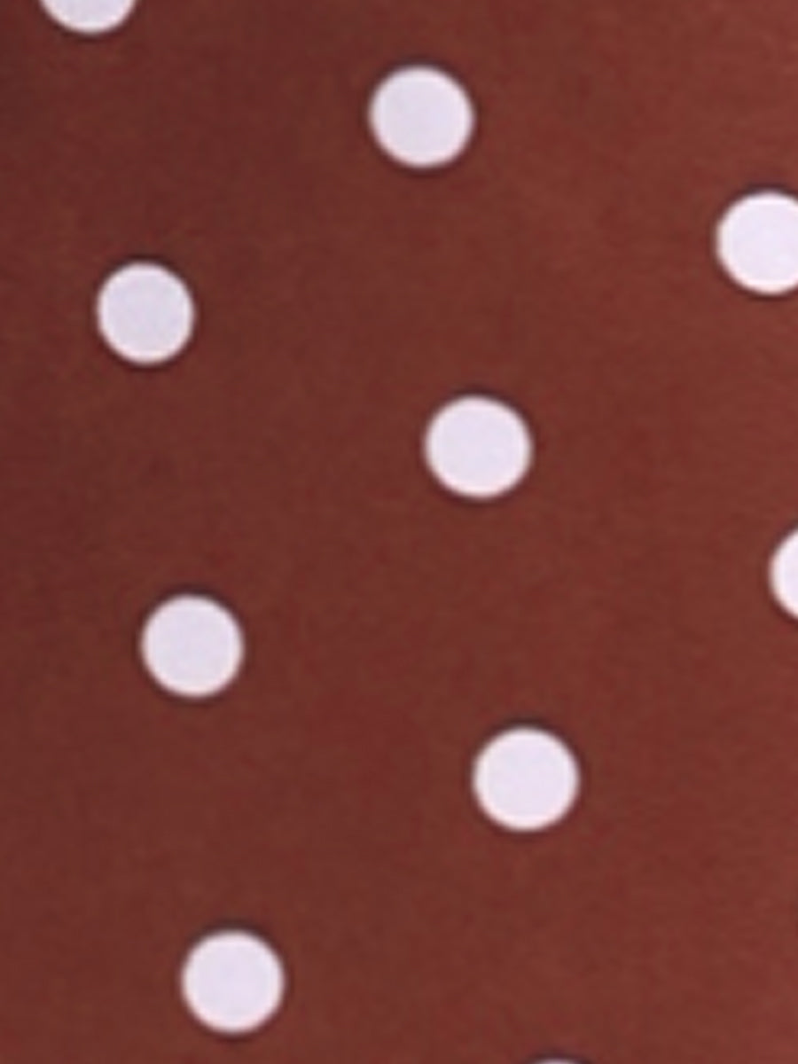 Polka Dots 3/4 Sleeve Button Front Vintage Office Blouse Top