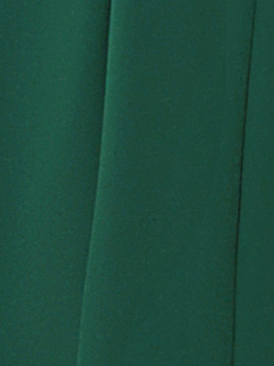 2 Piece 3/4 Sleeve Cropped Belted Blazer and Pleated Skirt Business Suit Sets
