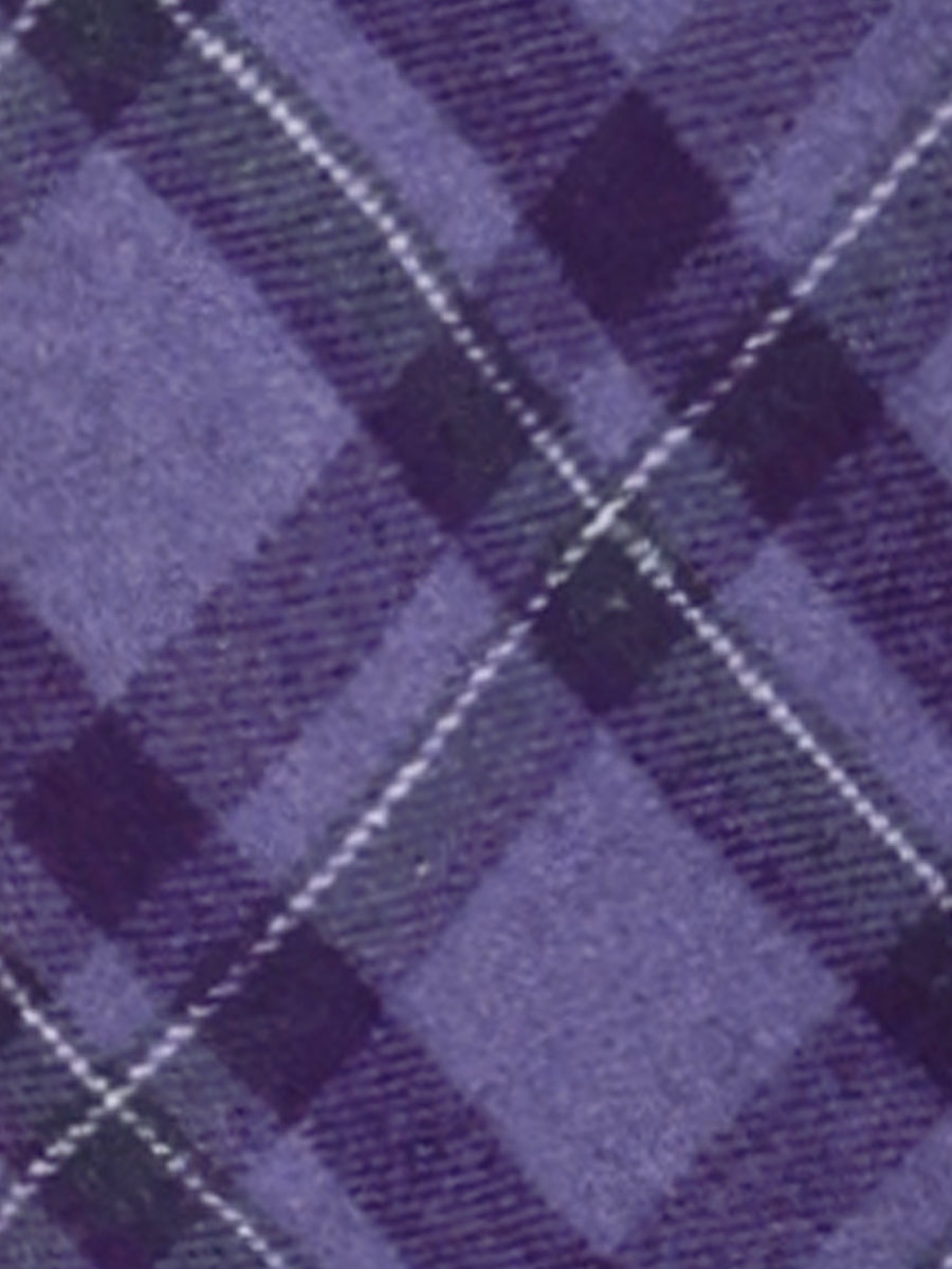 Vintage Plaid Tartan Elastic Waist Knee Length A-Line Skirt