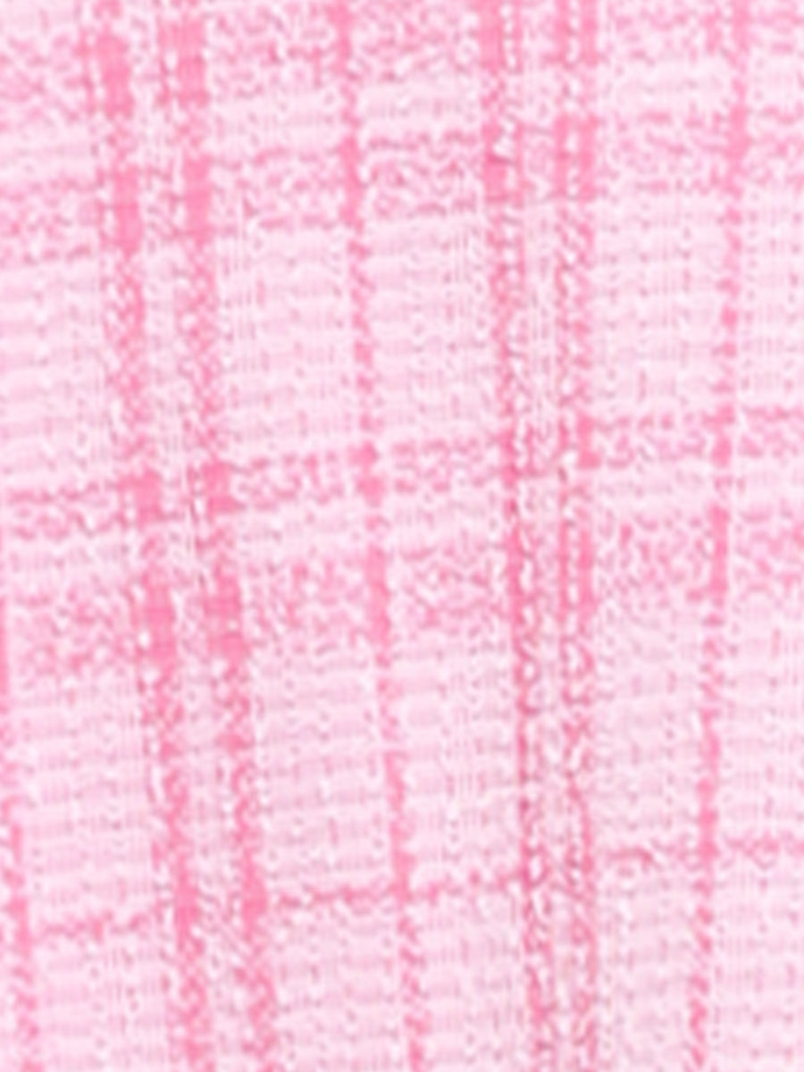 Tweed Plaid Sleeveless Pockets A-Line Pinafore Overall Dress