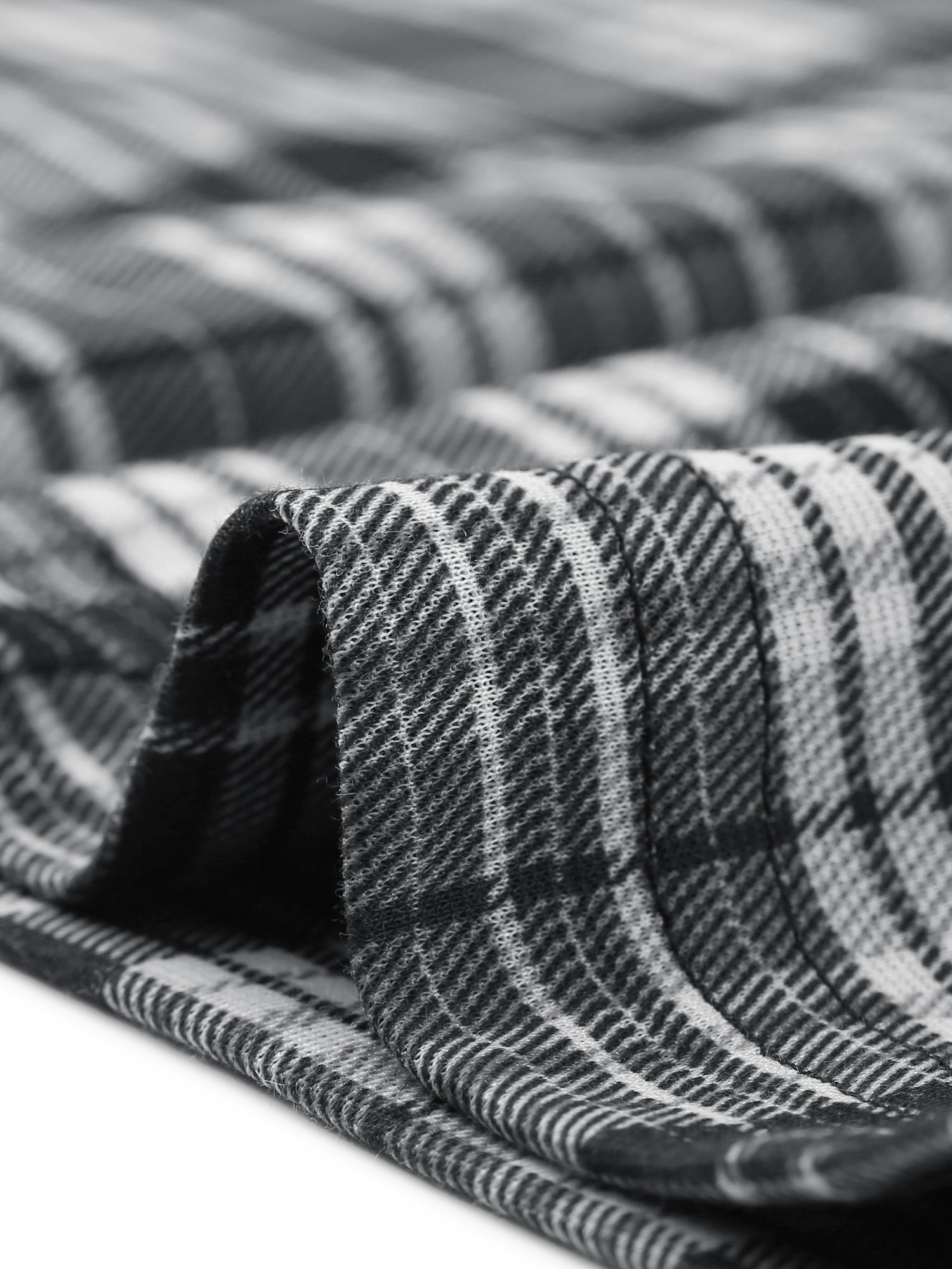 Plaid Cropped Trousers Button Casual Tartan Check Work Pants
