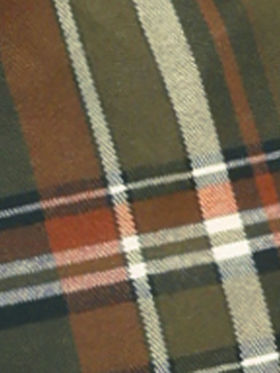 Plaid Cropped Trousers Button Casual Tartan Check Work Pants