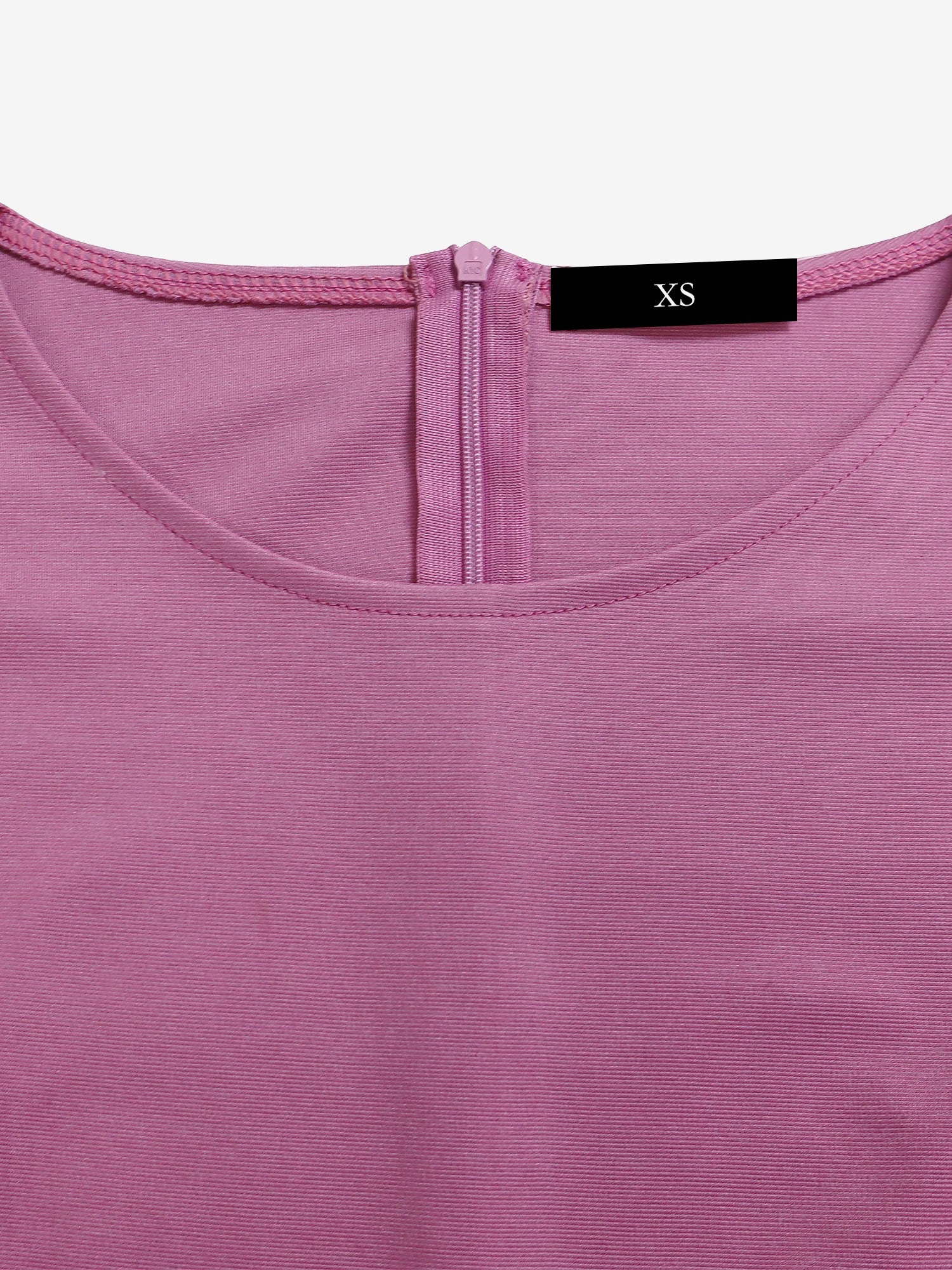 Round Neck Mid Sleeve Pleated Belted A-Line Dress
