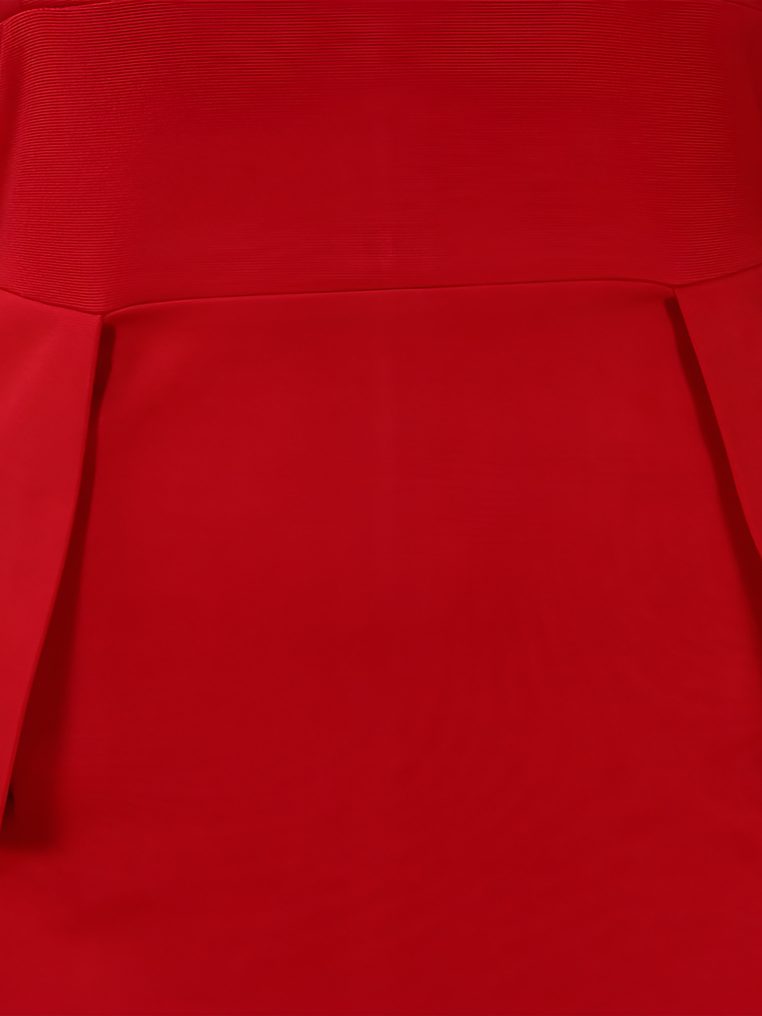 V Neck Puff Sleeve Slit Office Midi Sheath Dress