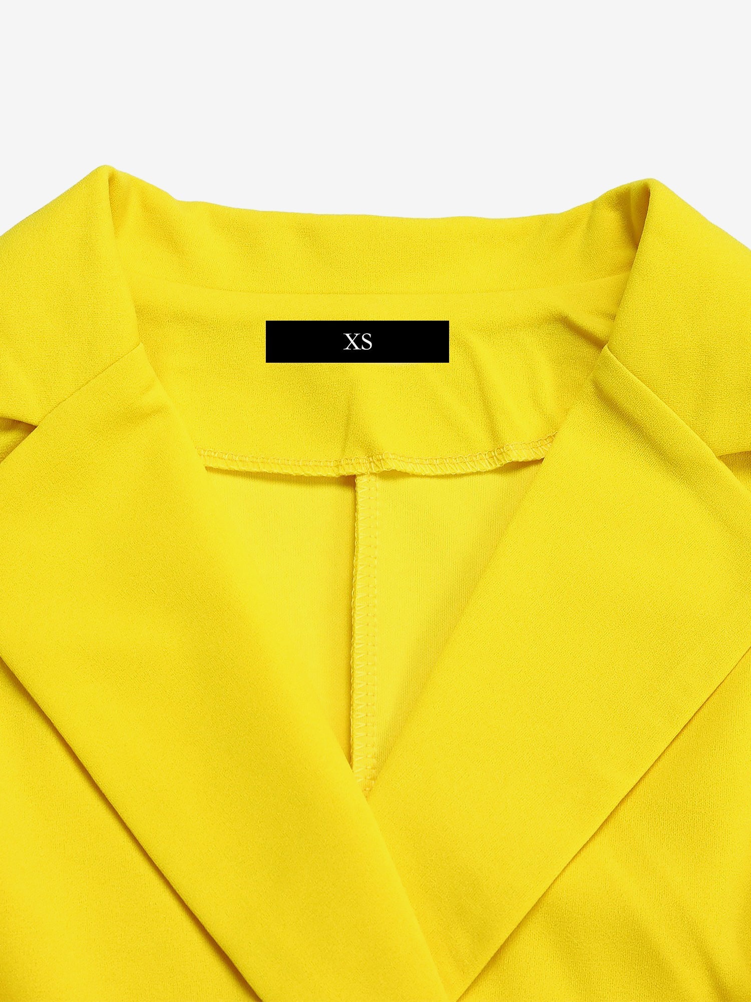 Notched Lapel Colorblock Belted Pleated Midi Dress