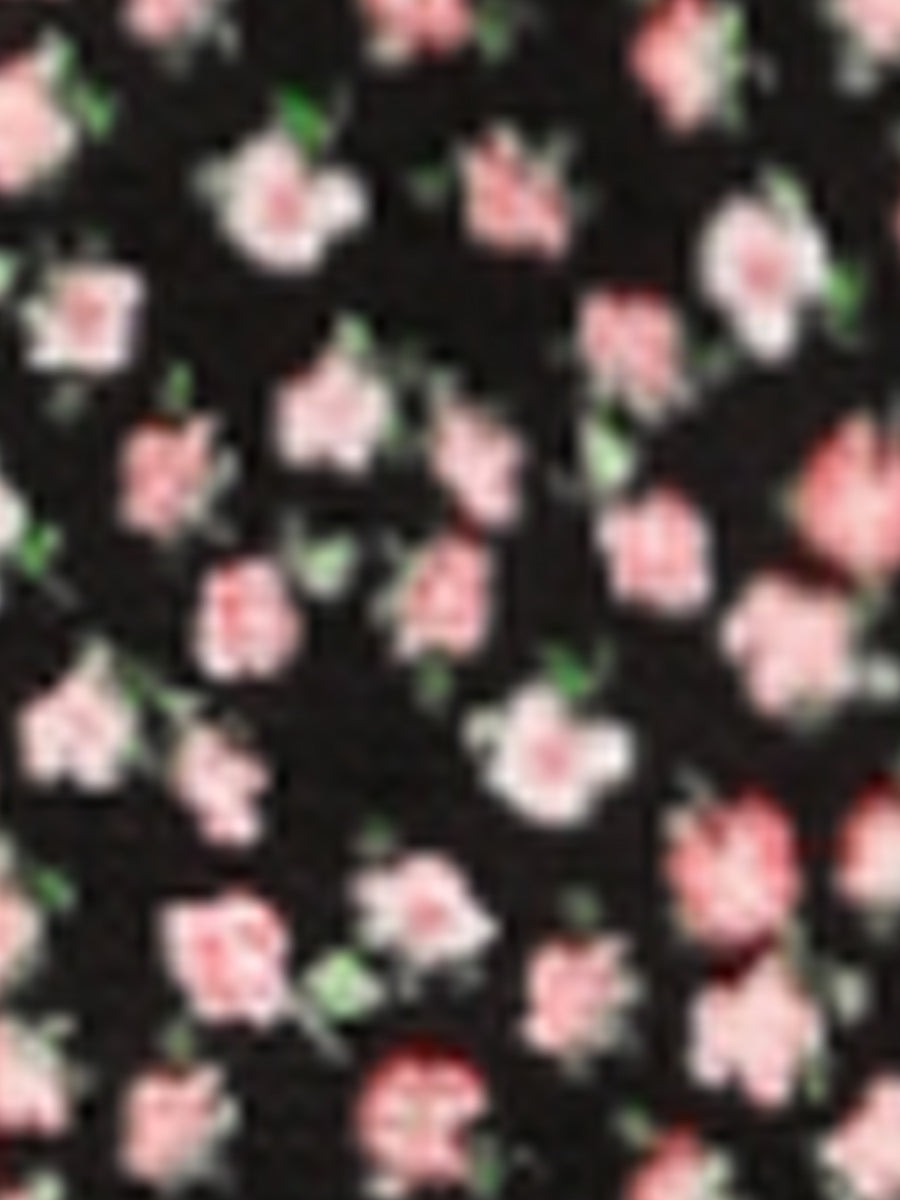 Floral Sleeveless Boat Neck A-Line Summer Mini Sundress