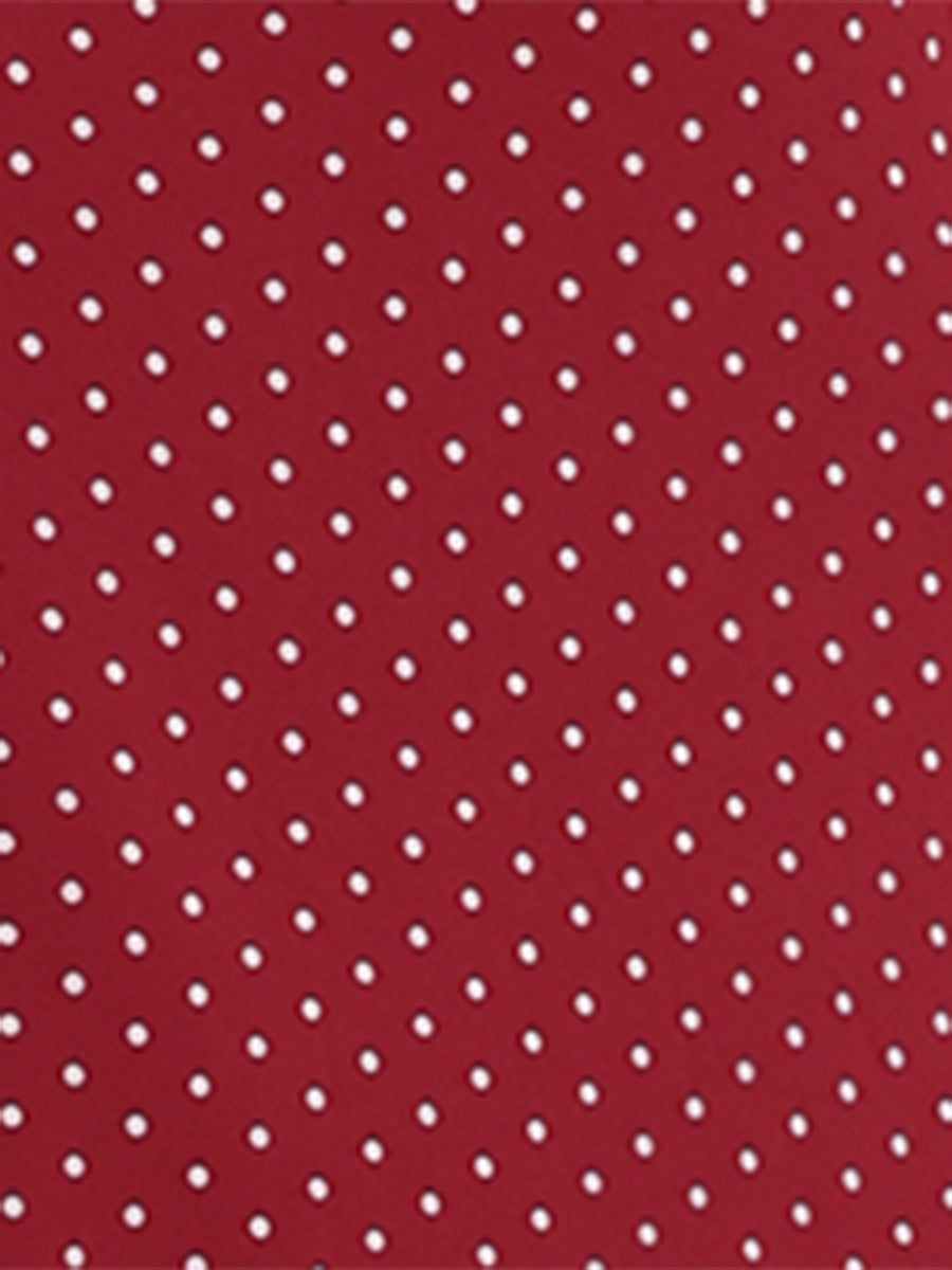 Tie Shoulder Sleeveless A-Line Polka Dots Midi Dress