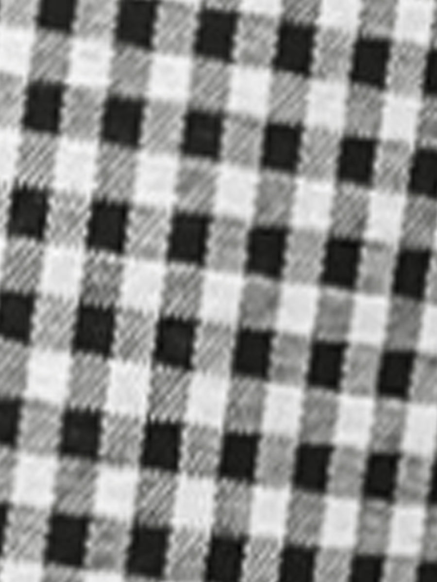 Gingham Sleeveless Round Neck Work Office Casual Midi Dress