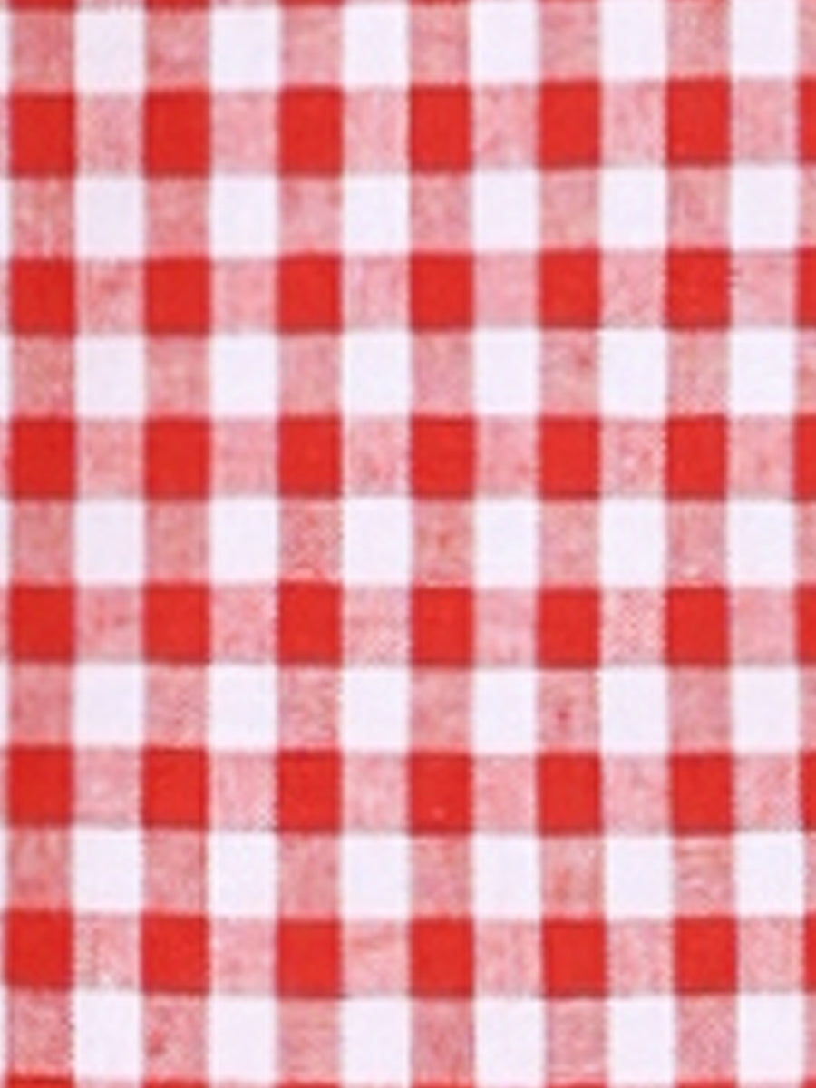 Gingham Cap Sleeves Button Down Blouse