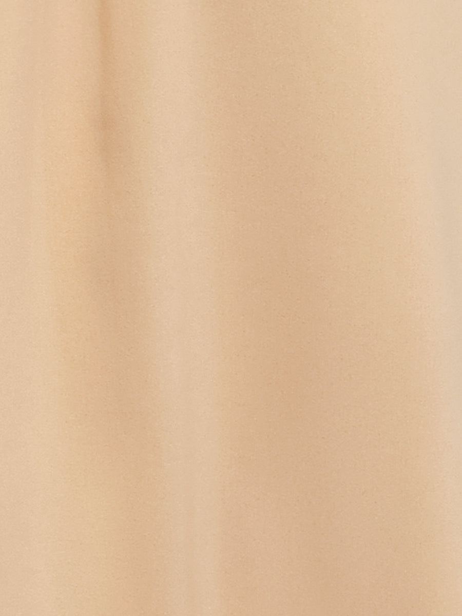 Smocked Waist Zipper Sleeveless A-Line Midi Dress
