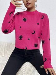 Crew Neck Pullover Long Sleeves Halloween Sweater