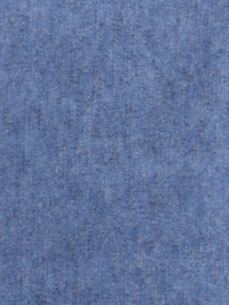 Denim Casual Halter Neck Midi Jean Dress