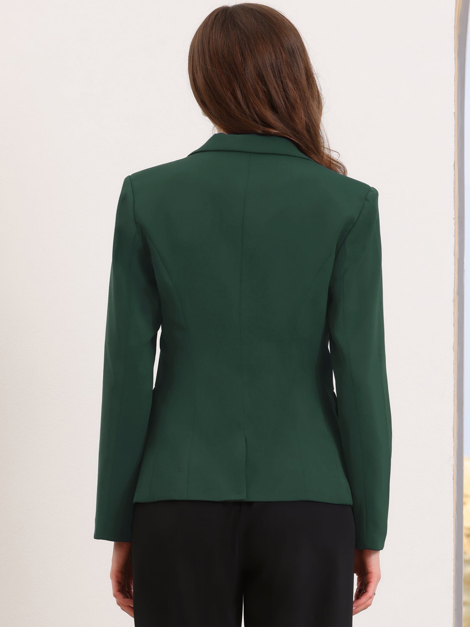 Long Sleeve One Button Business Casual Blazer