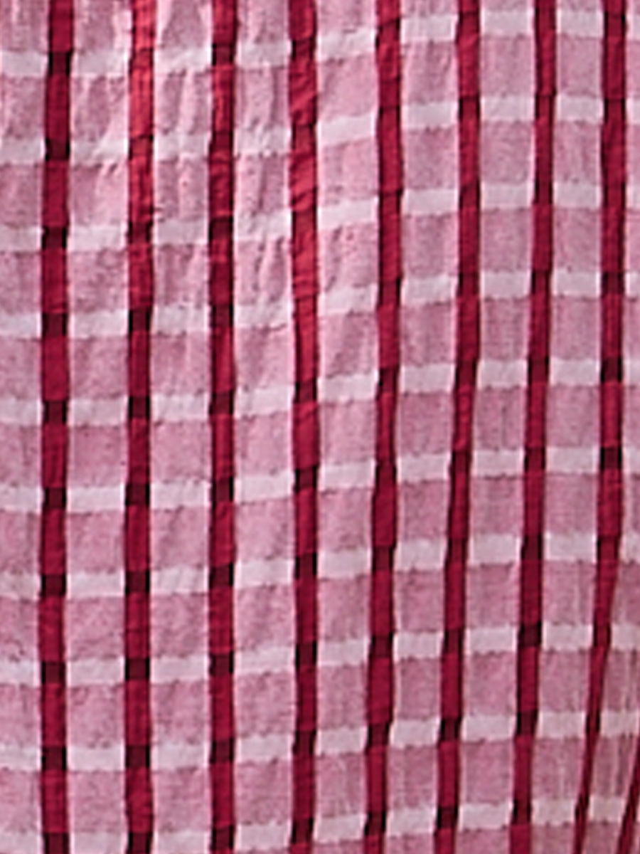 Gingham Sundress Sleeveless Plaid Flowy Swing Tiered Dress