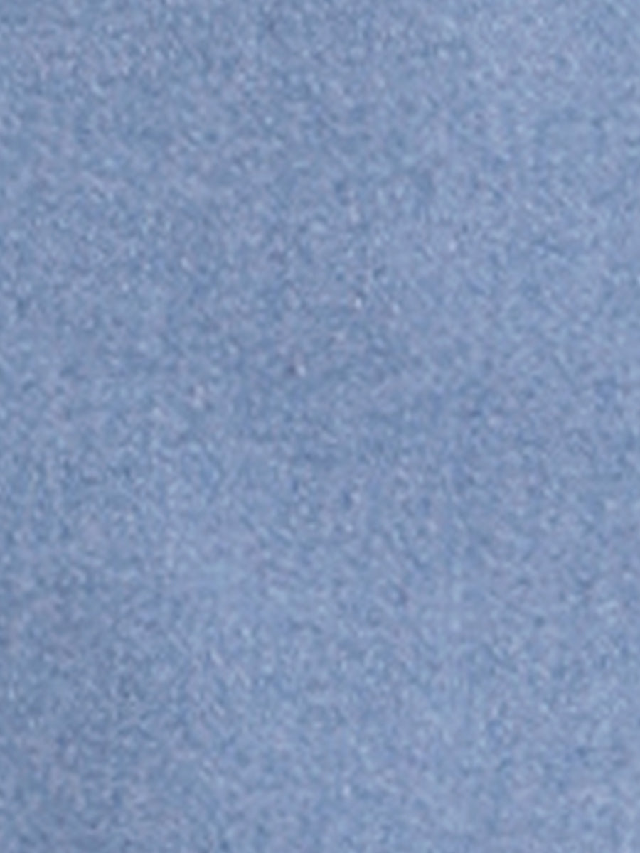Button Down Collar V Neck Long Sleeve A-line Jean Denim Dress