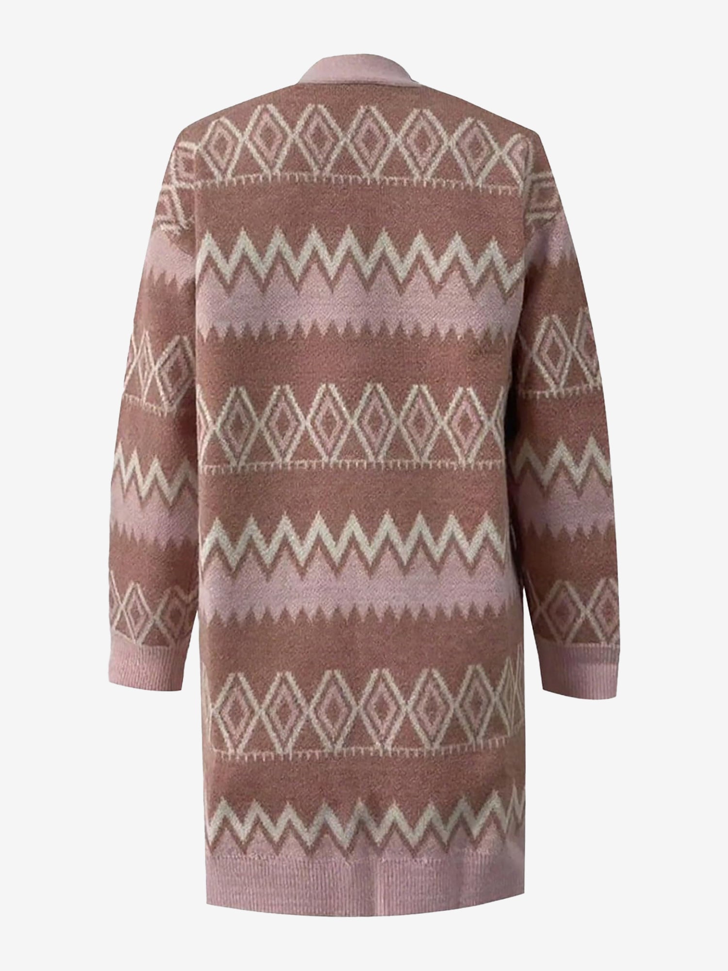 Boho Graphic Knitted Long Sleeves Cardigans