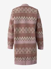 Boho Graphic Knitted Long Sleeves Cardigans