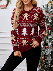 Gingerbread Man Long Sleeve Ugly Christmas Sweater
