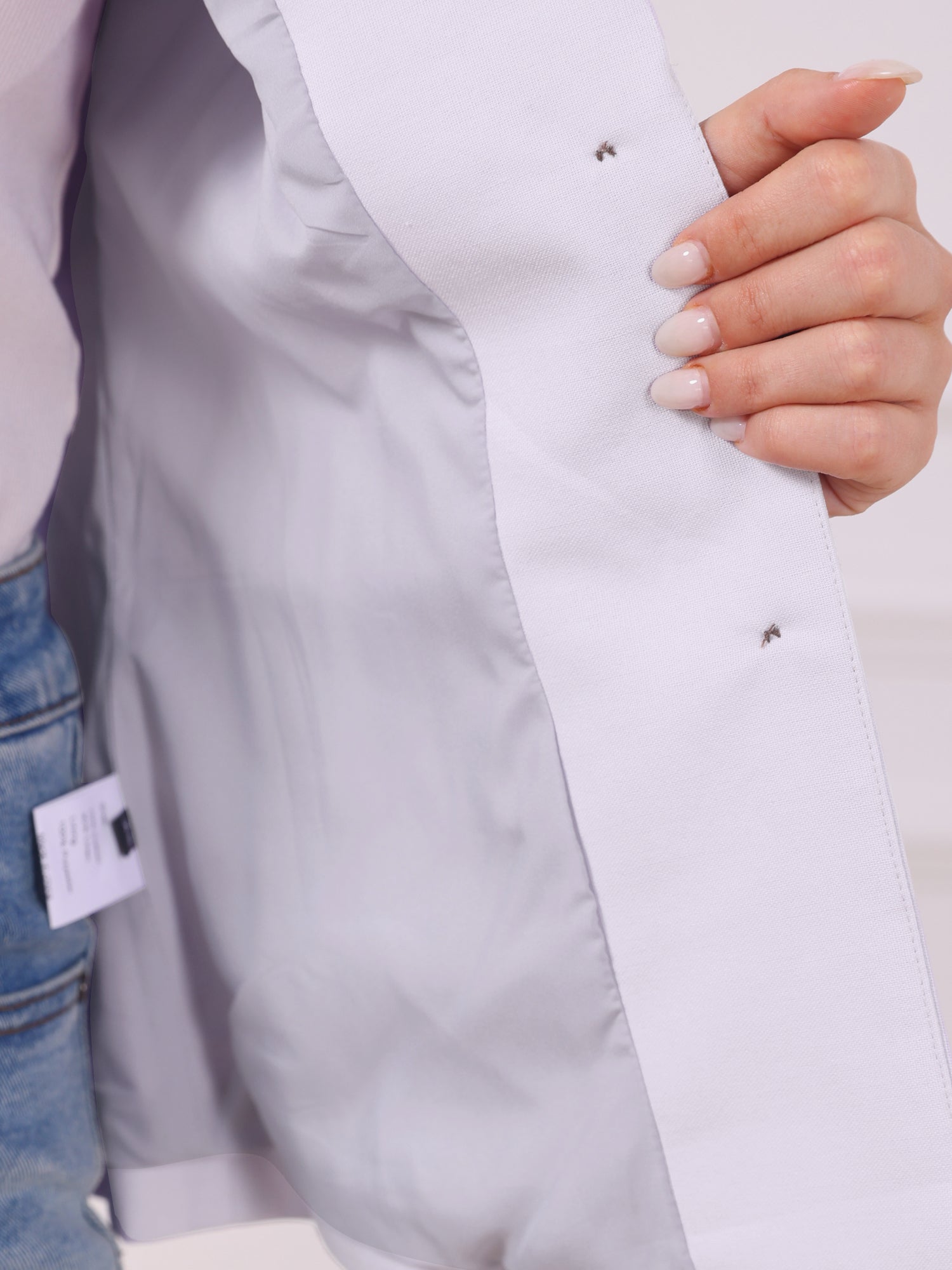 Cotton Linen Office Business Short Sleeve Notched Lapel Blazer Jacket