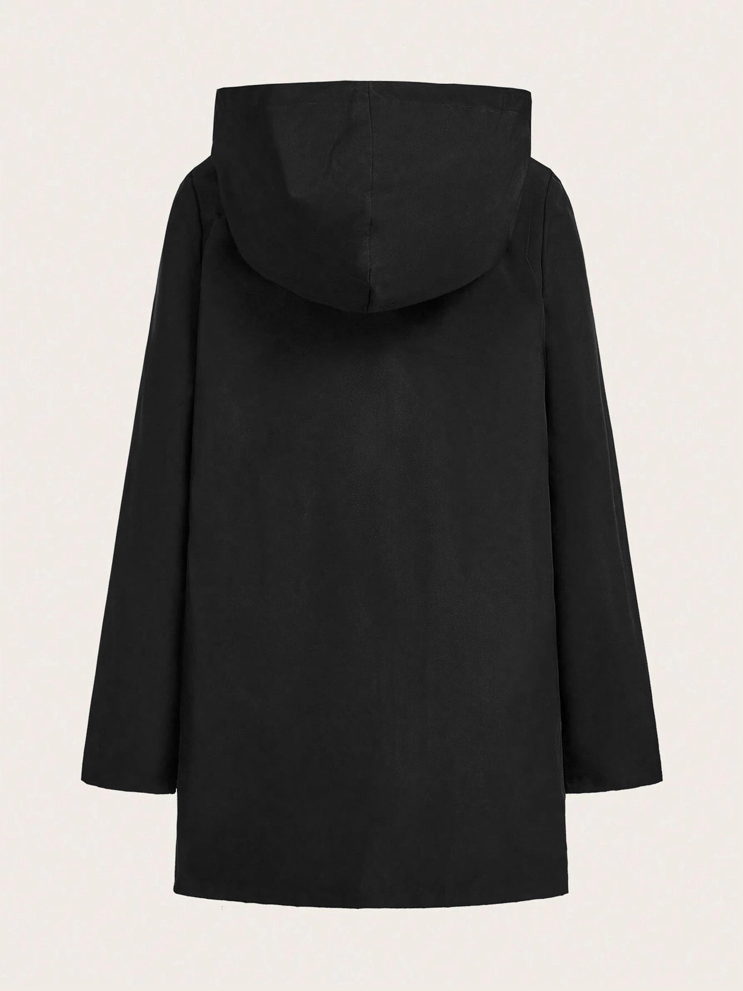 Reversible Hooded Zipper Printed Pockets Jacket