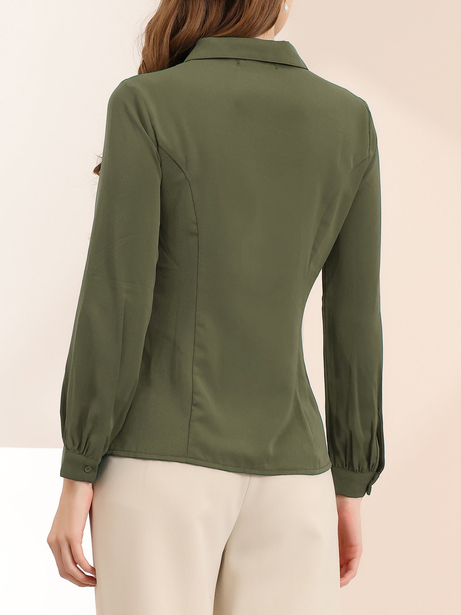 Peter Pan Collar Business Casual Work Shirts