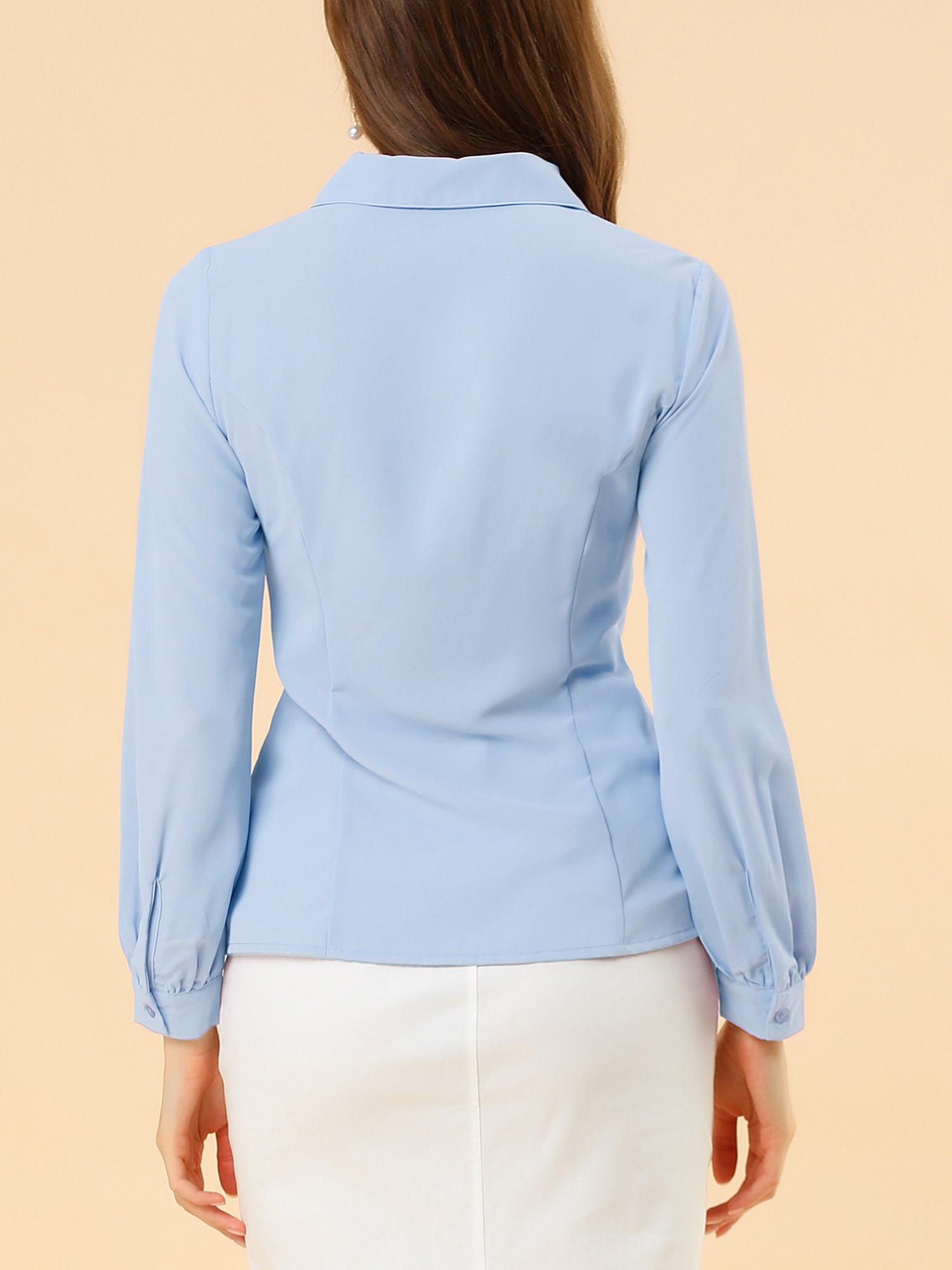 Peter Pan Collar Business Casual Work Shirts