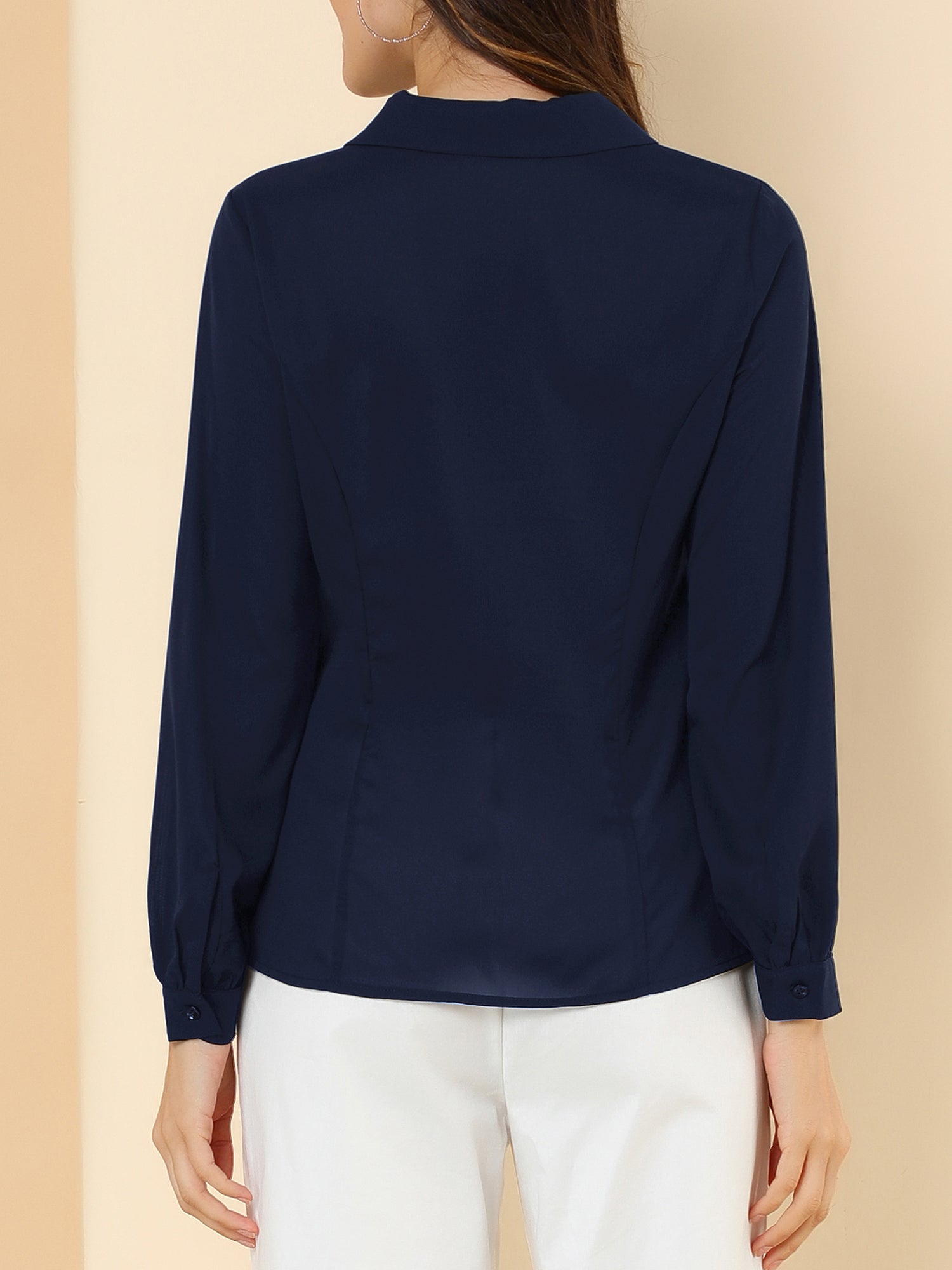 Peter Pan Collar Business Casual Work Shirts