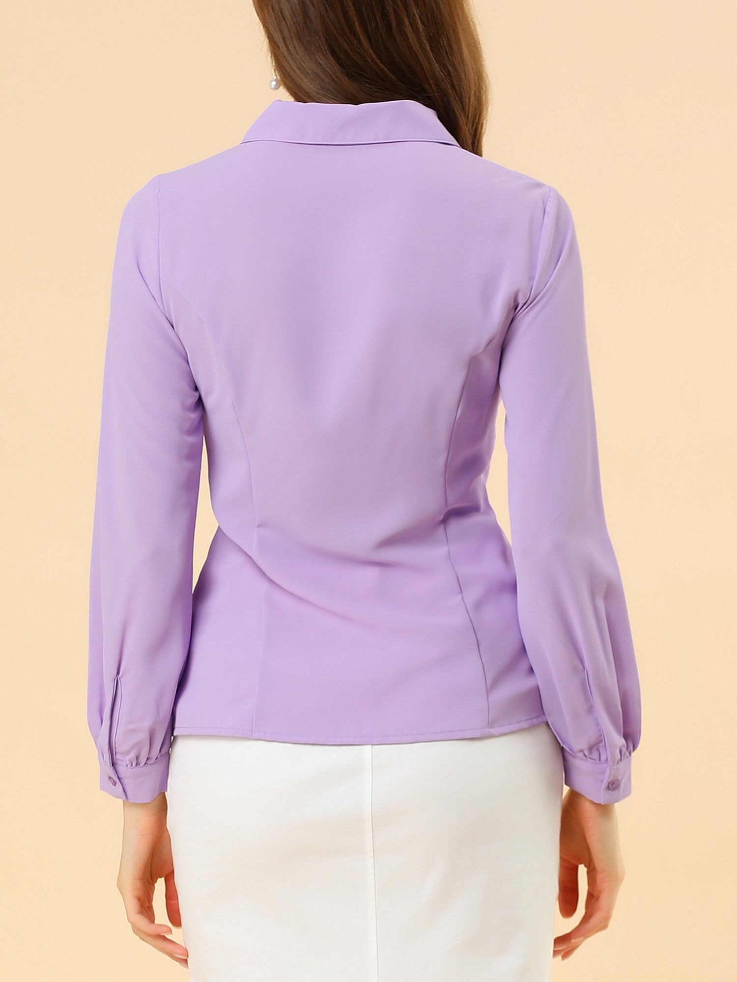 Peter Pan Collar Business Casual Work Shirts