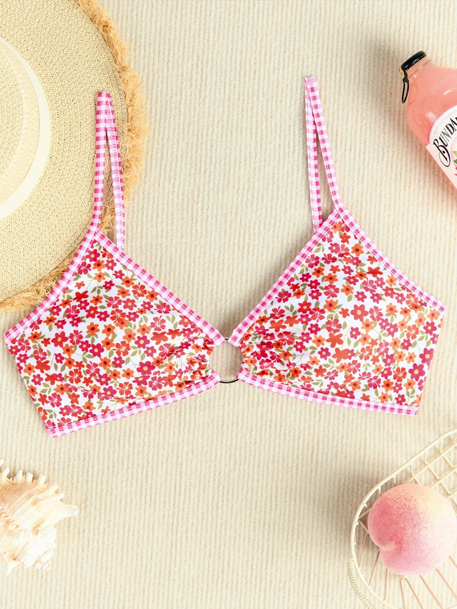 Graphic Triangle Cup Swimsuit Bikinis Sets