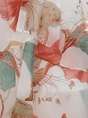 Floral Halter Neck Sleeveless Ruffled Layered Hi-Lo Hem Resort Dress
