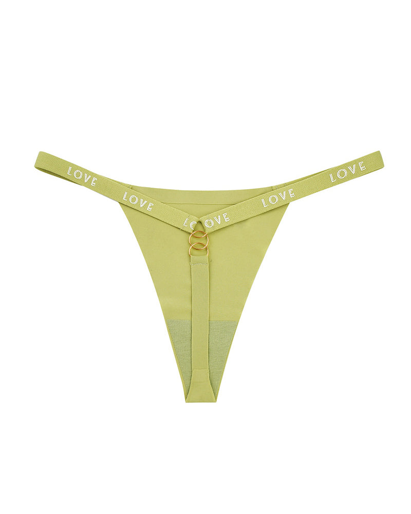 Ice Silk Seamless Cotton Antibacterial Crotch Sexy T-Back