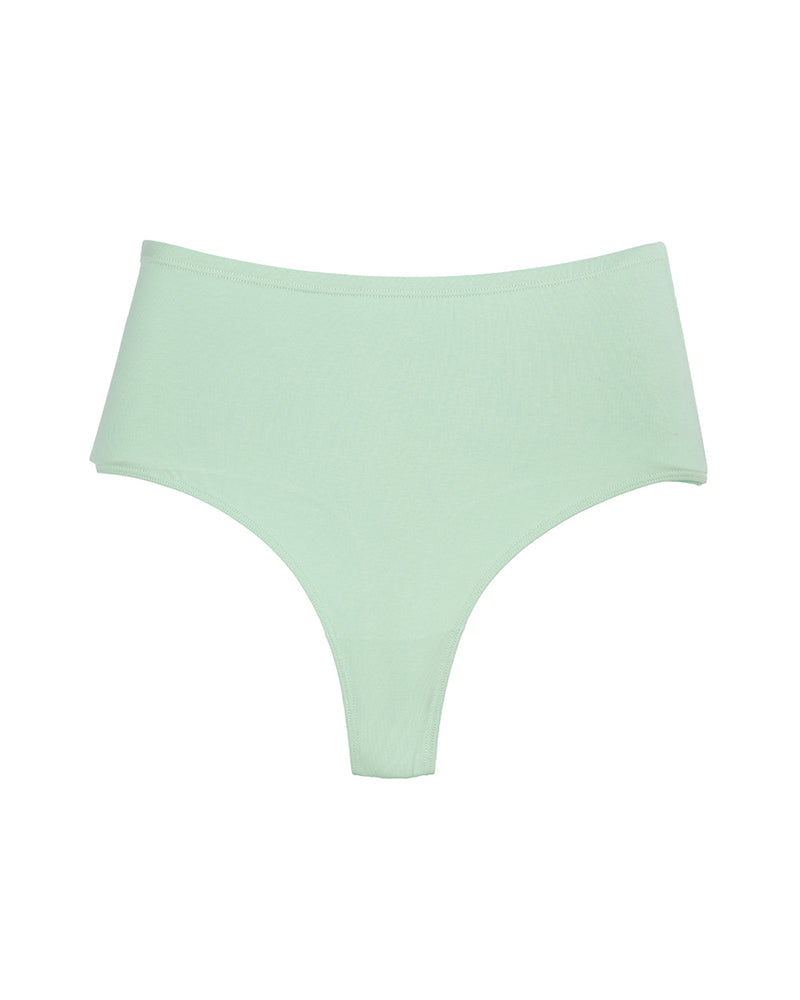 Cotton High Waist Invisible Thong