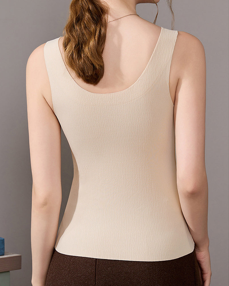 Gathered Upper Breast-Holding Warm Shaping Vest