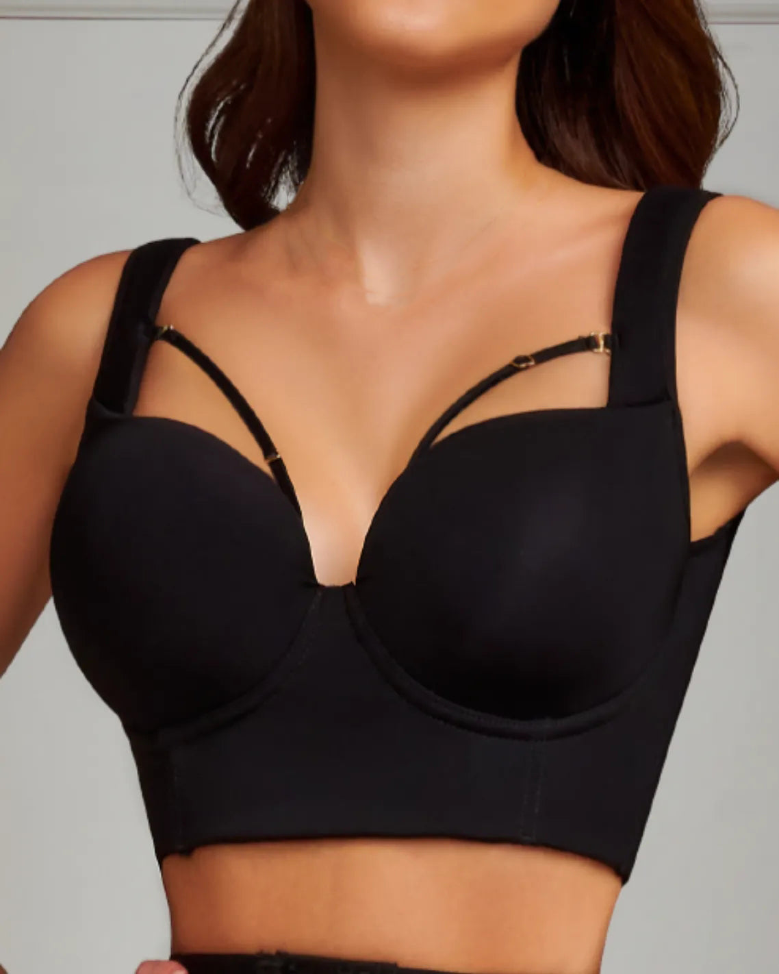 Women's Seamless Sleep Sports Bra with No Steel Ring Thin and Shockproof Yoga Gathered V Back Bra Sports Bra Low Support