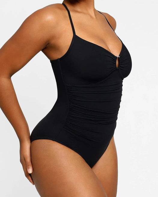 U-Ring Cut Out Shaping Swimsuit