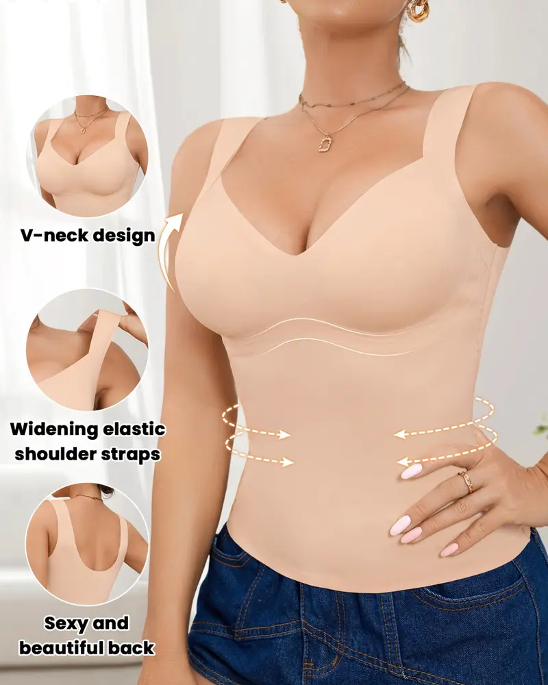Seamless Comfortable Waist-Cinching Tummy-Control Shaping Top