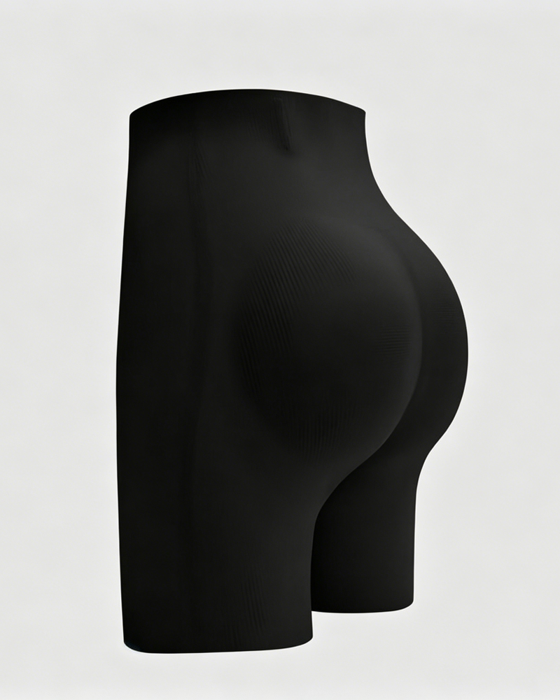 Seamless Padded Butt Lifter Shorts with Tummy Control