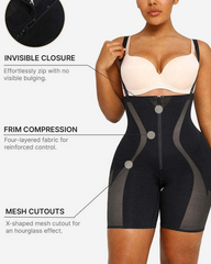 High-Waisted Tummy-Tucking Butt-Lifting Shapewear With Removable Non-Slip Shoulder Straps
