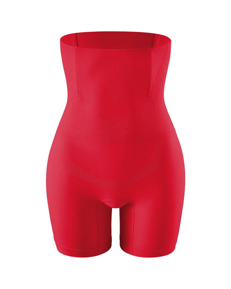 Women's High-Waisted Slim-Fit Shorts Seamless High-Waisted Hip-Lifting Waist-Cinching Tummy-Control Pants