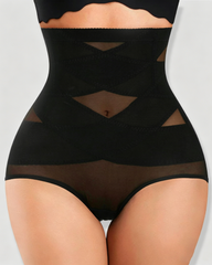 High Waist Crisscross Tummy Control Butt Lifter Shapewear Panty
