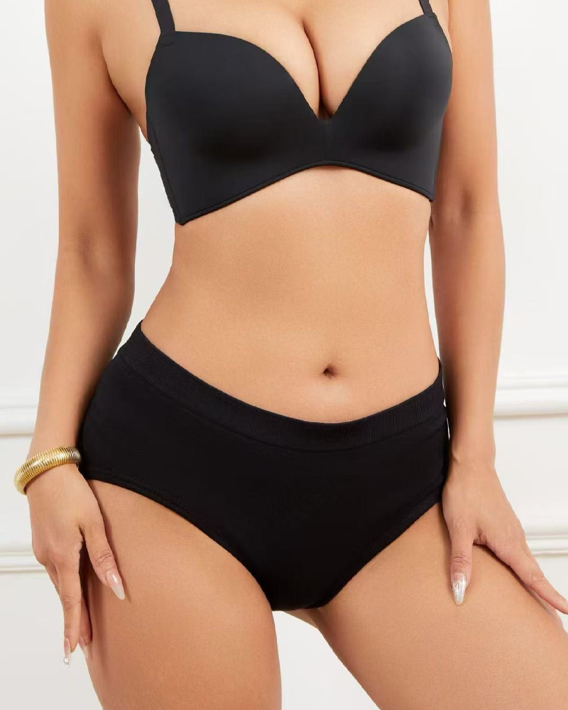 Stretchy Breathable Padded Hip Enhancer Thong Underwear